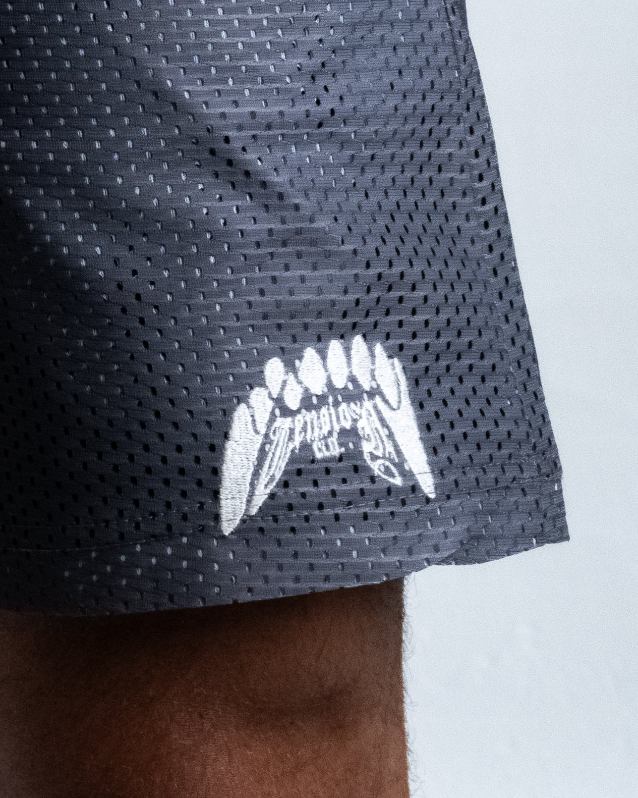 Double Layered Mesh Shorts - Nardo Grey