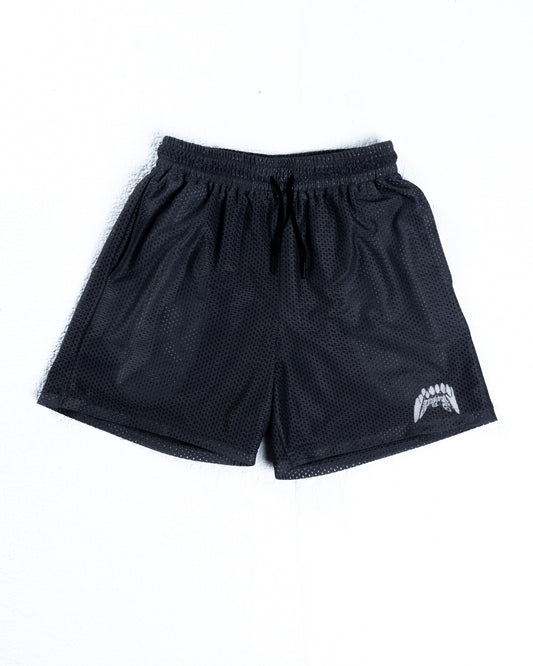 Double Layered Mesh Shorts - Nardo Grey
