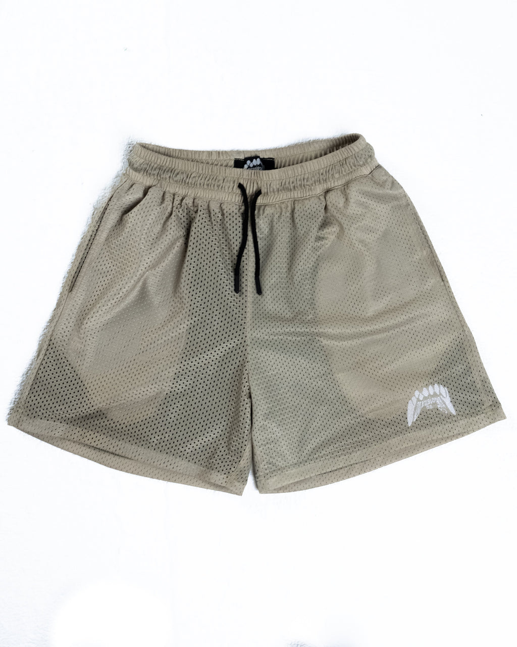 Double Layered Mesh Shorts - Sand Beige