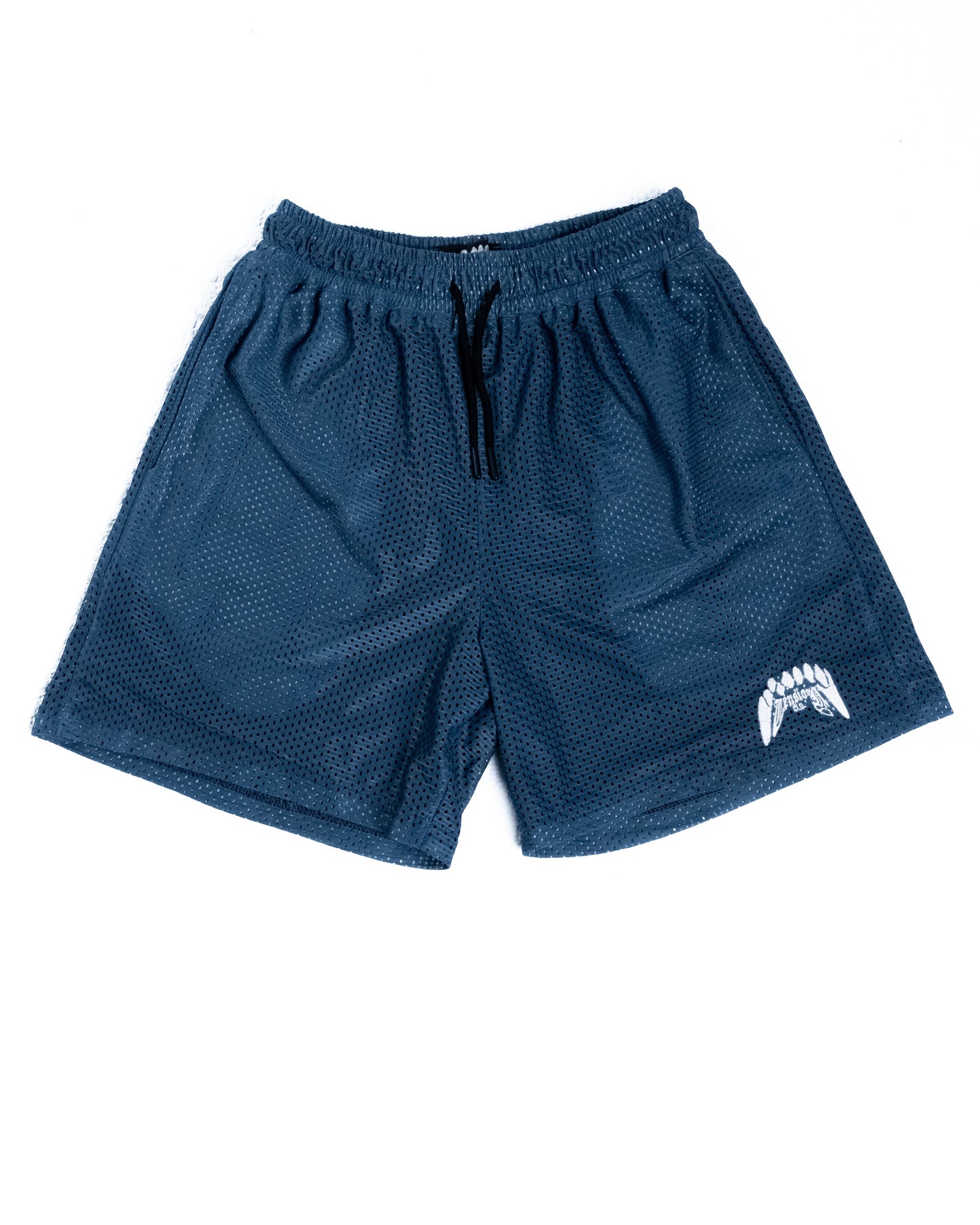 Double Layered Mesh Shorts - Steel Blue