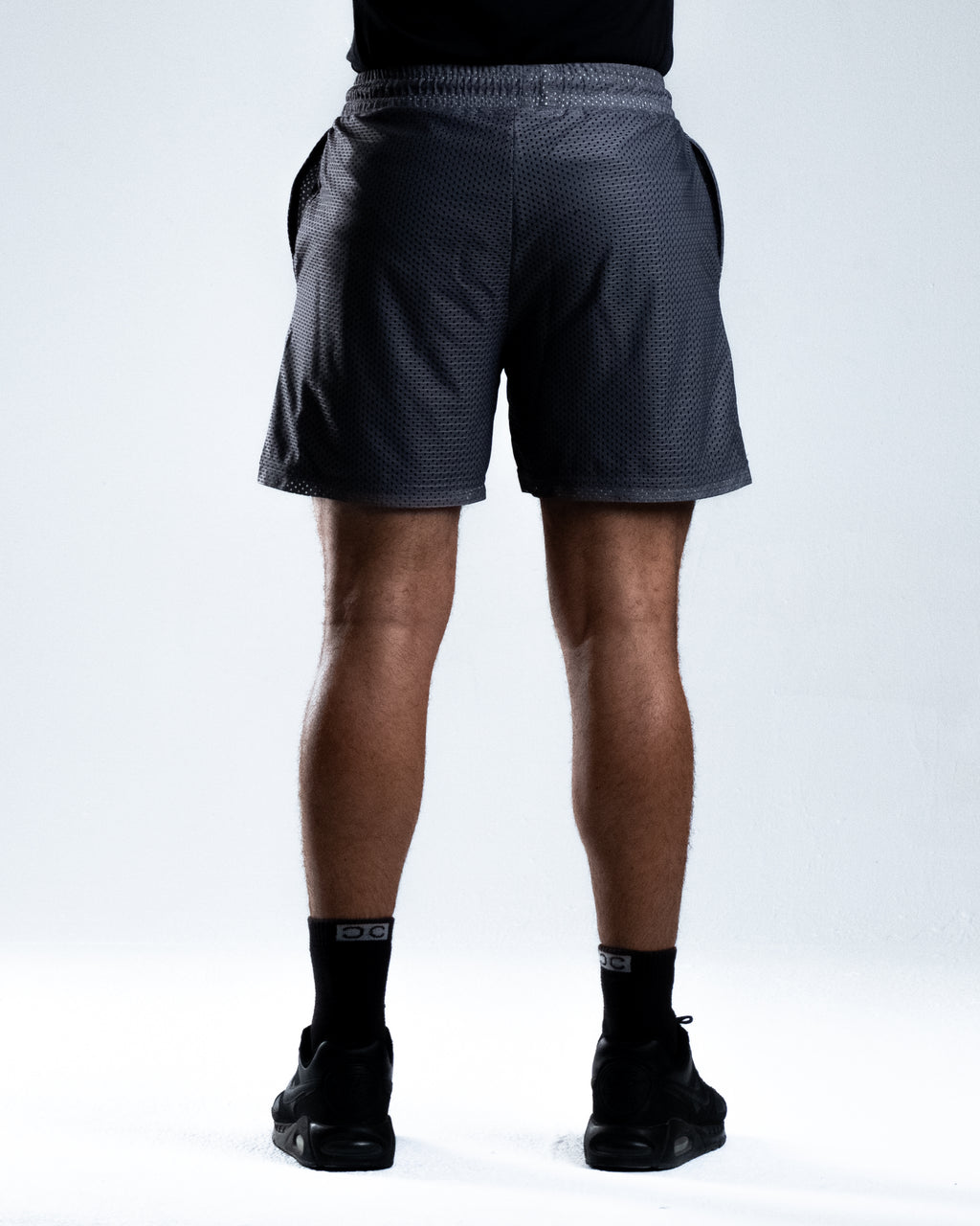 Double Layered Mesh Shorts - Nardo Grey