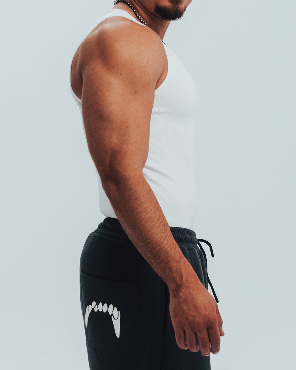 White Ribbed Tank