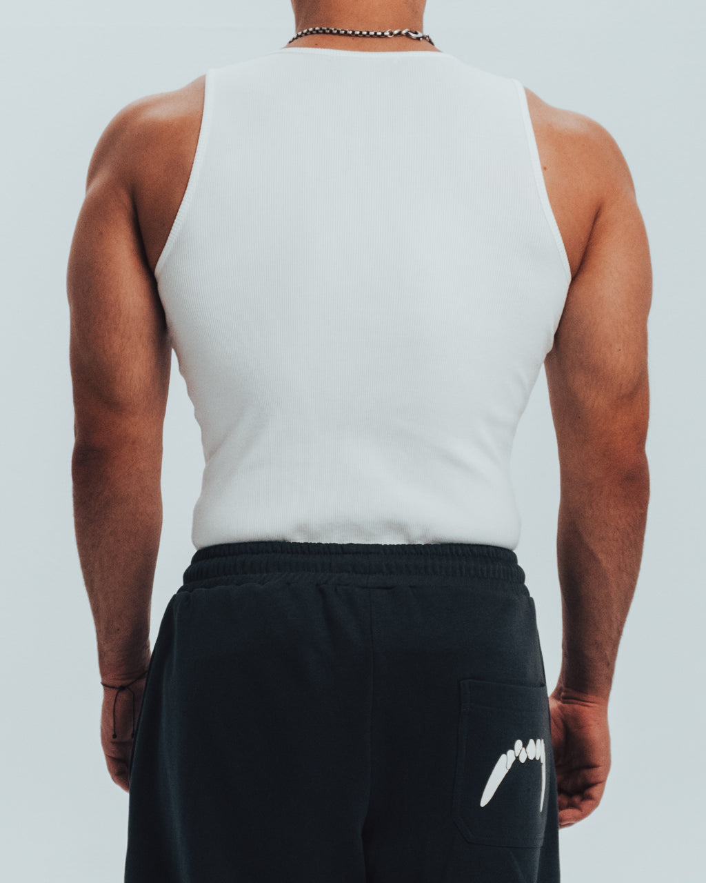 White Ribbed Tank