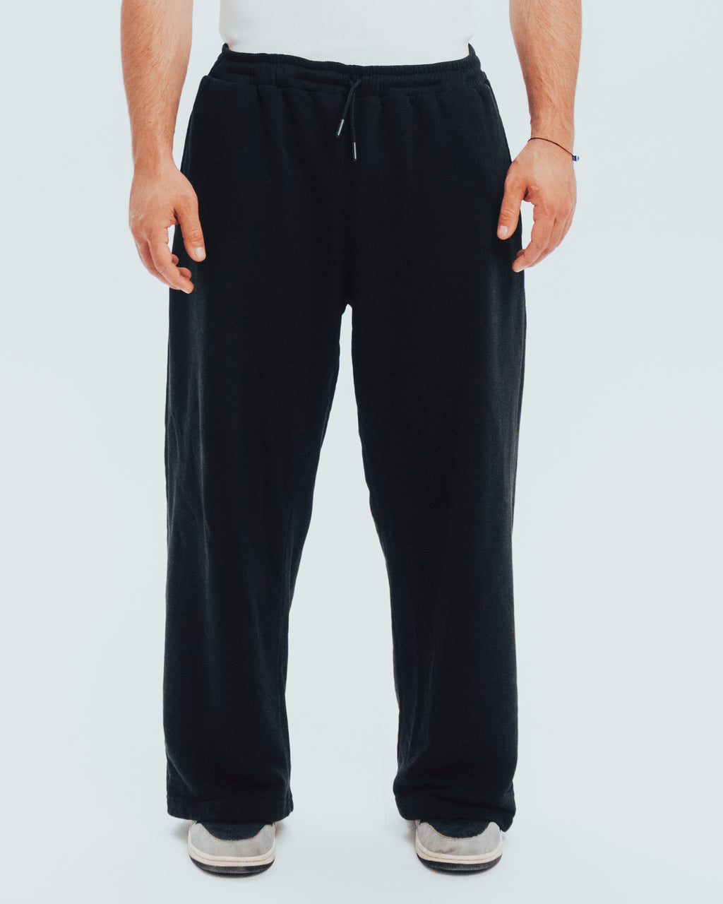Wide Leg Sweatpants Black