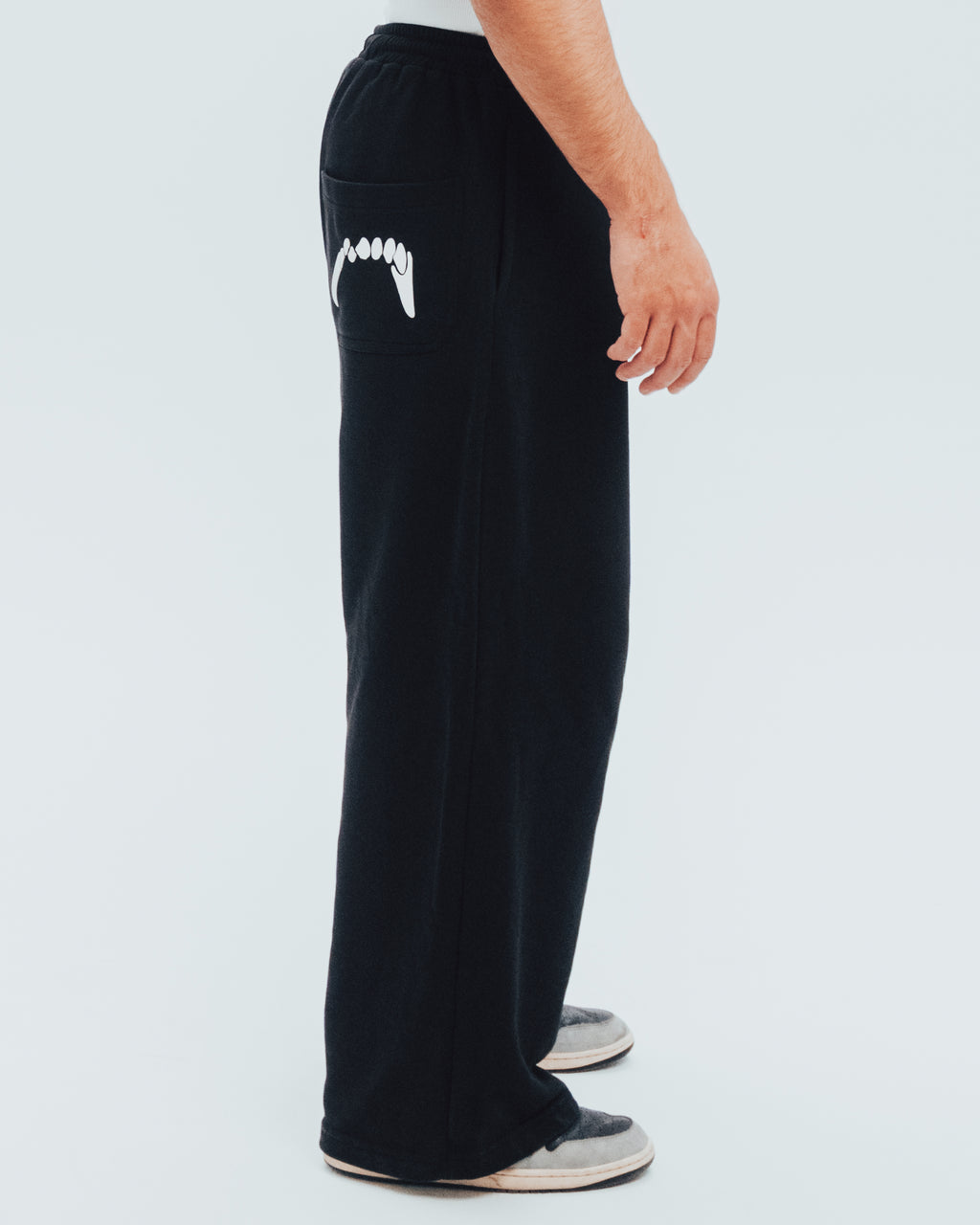 Wide Leg Sweatpants Black