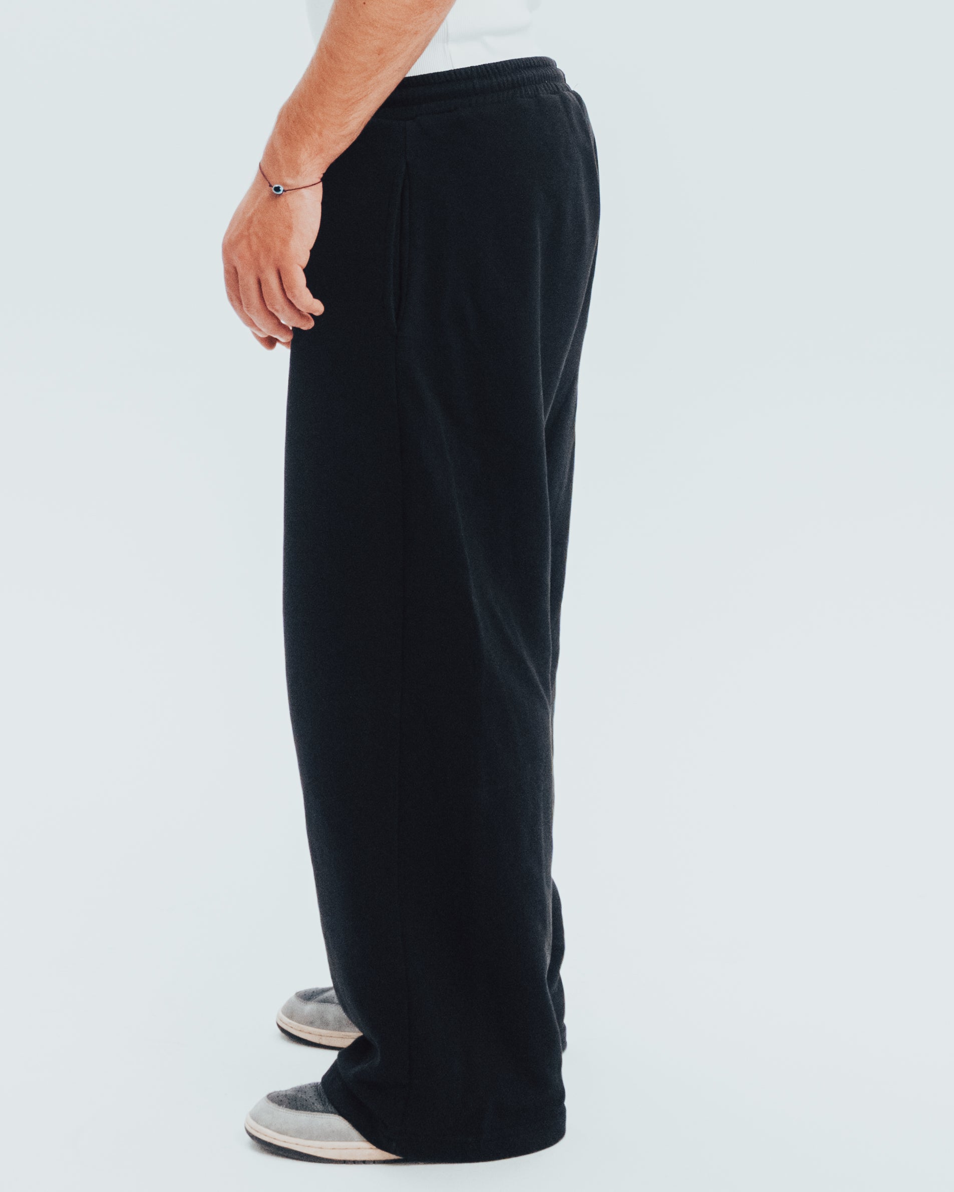 Wide Leg Sweatpants Black