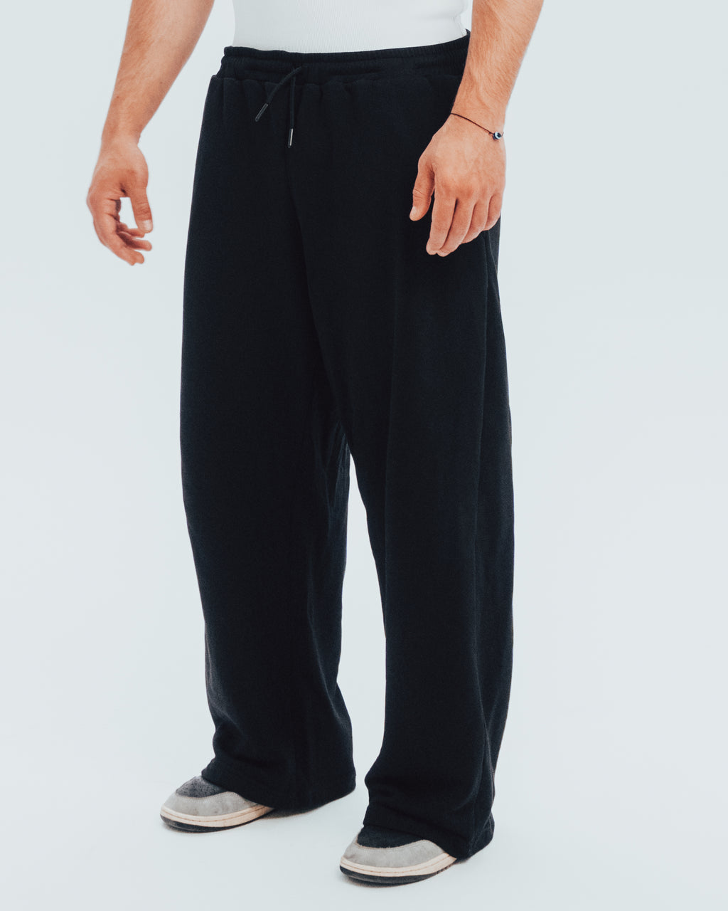 Wide Leg Sweatpants Black