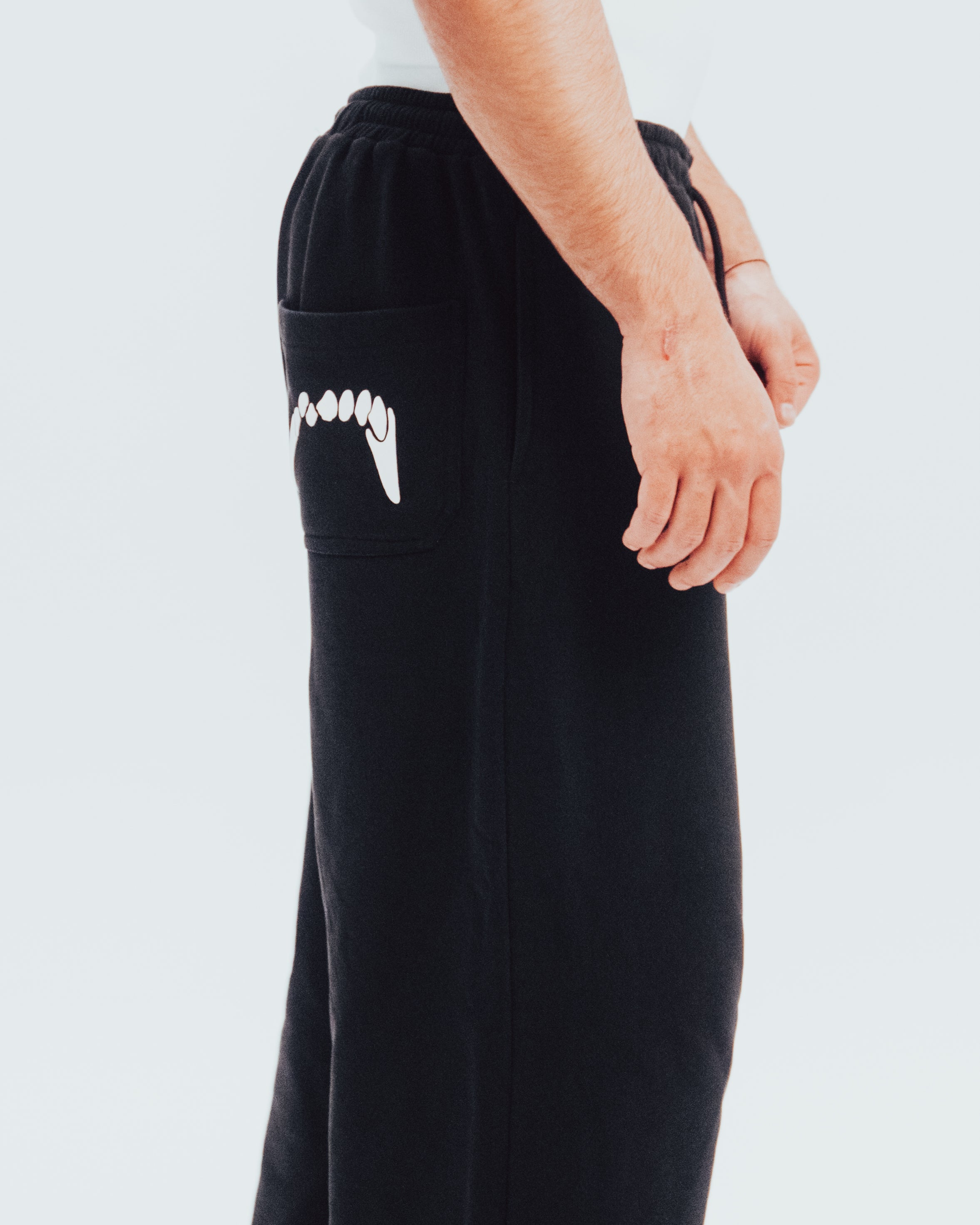 Wide Leg Sweatpants Black