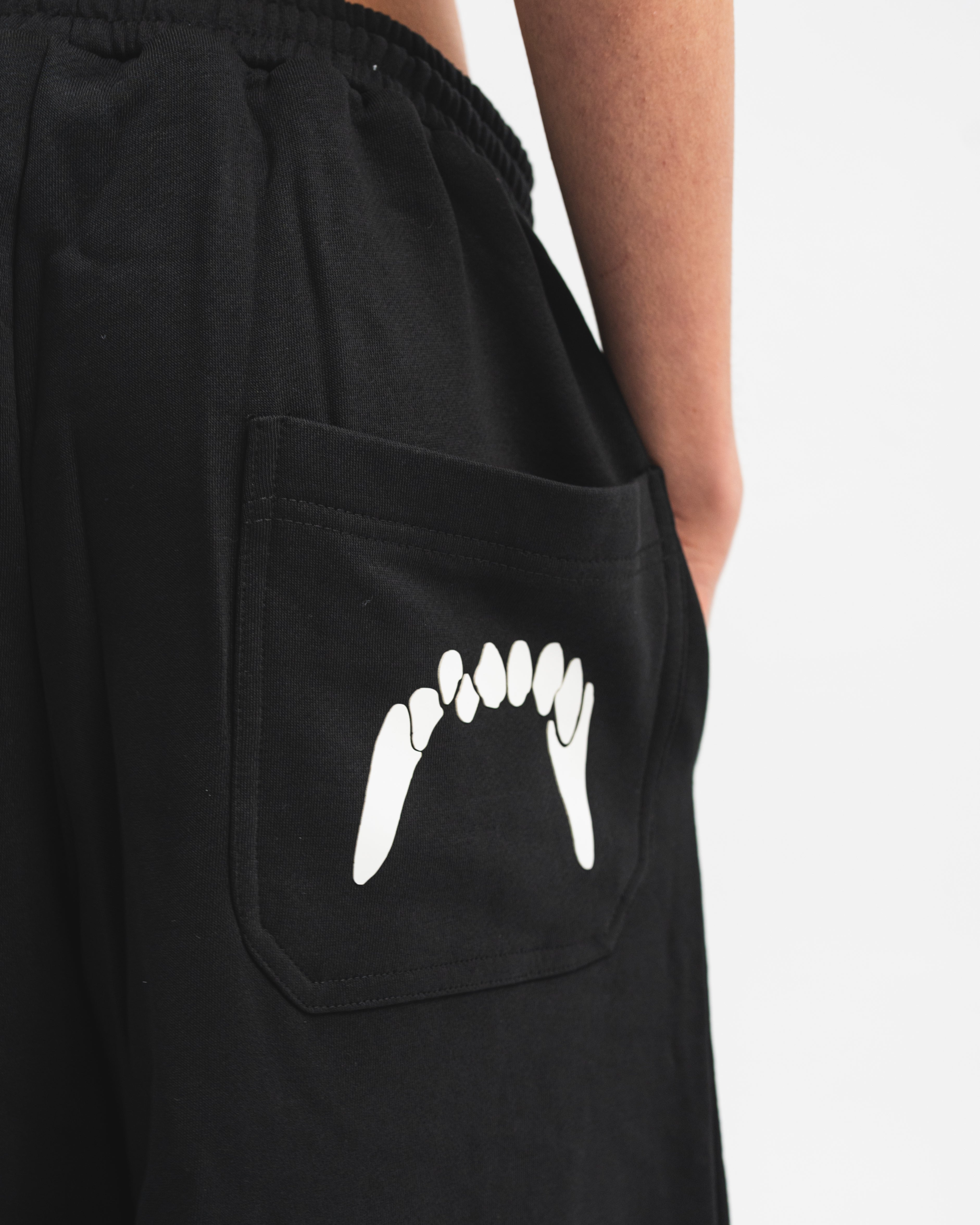 Wide Leg Sweatpants Black