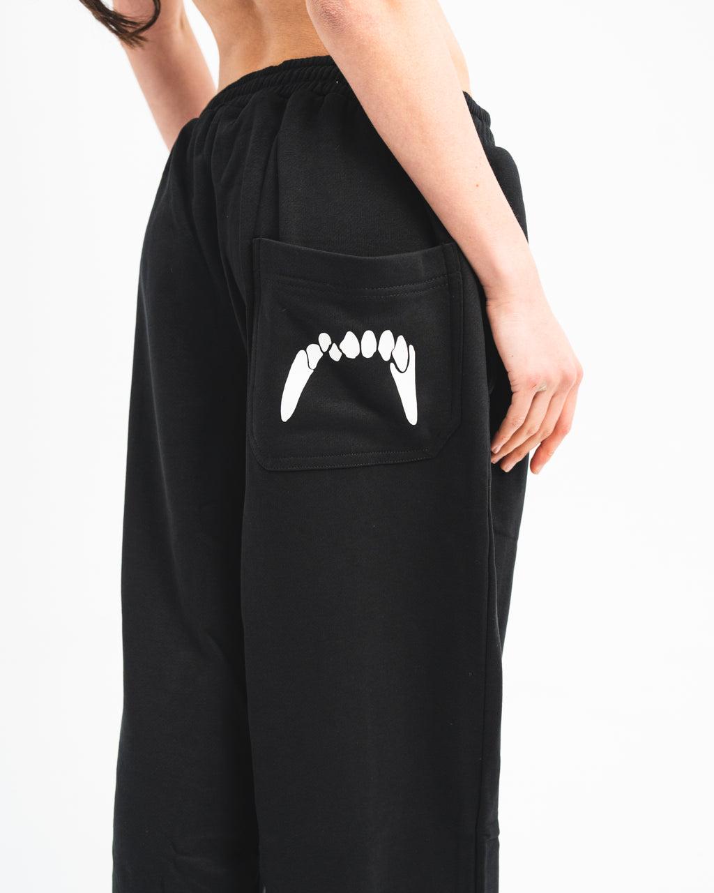 Wide Leg Sweatpants Black